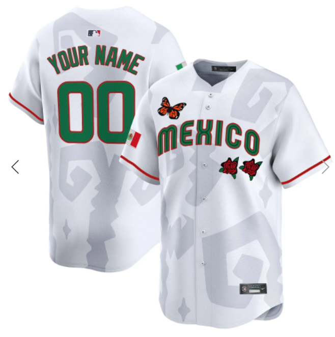 2025 Mexican Heritage x Sentrock  white Vapor Premier Limited Custom Jersey->customized mlb jersey->Custom Jersey